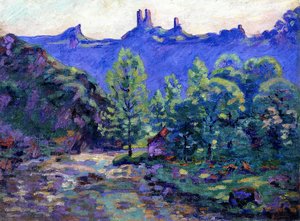 Ruïnes van het Kasteel van Crozant door Jean Baptiste Armand Guillaumin